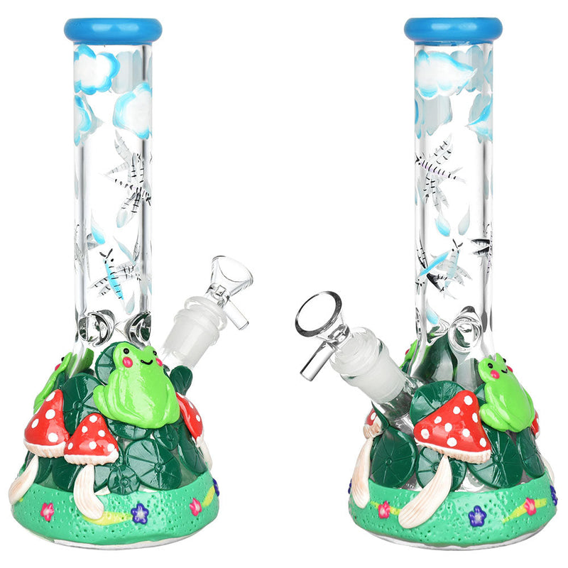 Froggy Friend Fun-guy Beaker Water Pipe | 10" | 14mm F - Cheapnotic