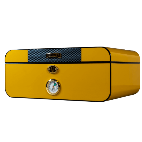 Art Deco Racer Yellow Humboldt Humidor