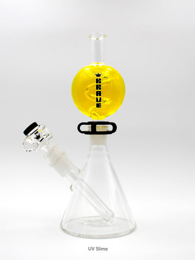 Krave Glass Beaker Orb *FREE GRINDER* - Cheapnotic