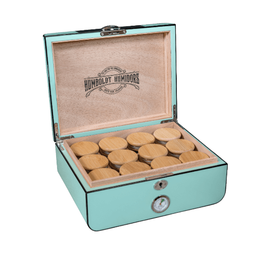 Art Deco Teal Humboldt Humidor