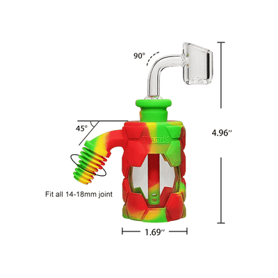 Waxmaid 4.96" Silicone&Glass Ash Catcher Kit