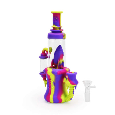 Ritual 8.5'' Silicone Rocket Recycler in Miami Sunset colorway