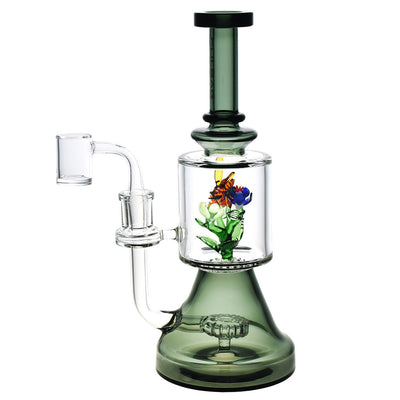 Pulsar Bee Flower Dab Rig - 9.75"/14mm F/Colors Vary - Cheapnotic