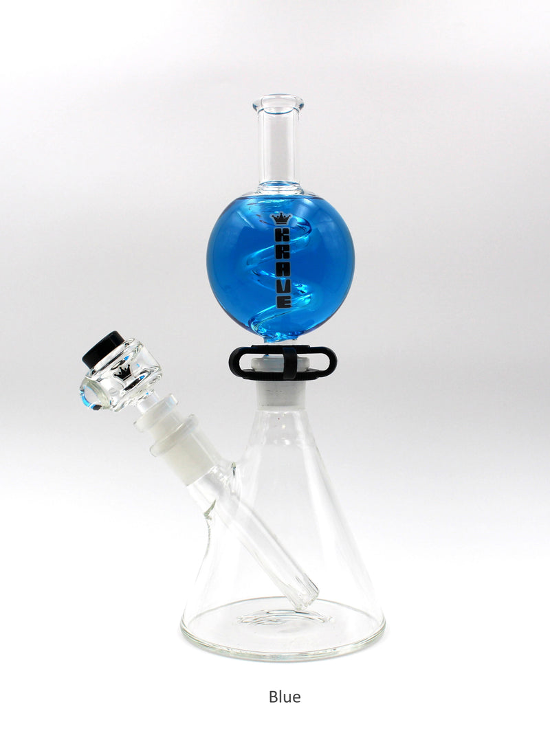 Krave Glass Beaker Orb *FREE GRINDER* - Cheapnotic