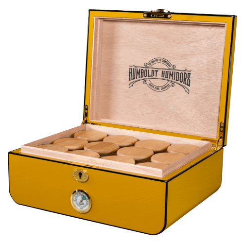 Art Deco Racer Yellow Humboldt Humidor