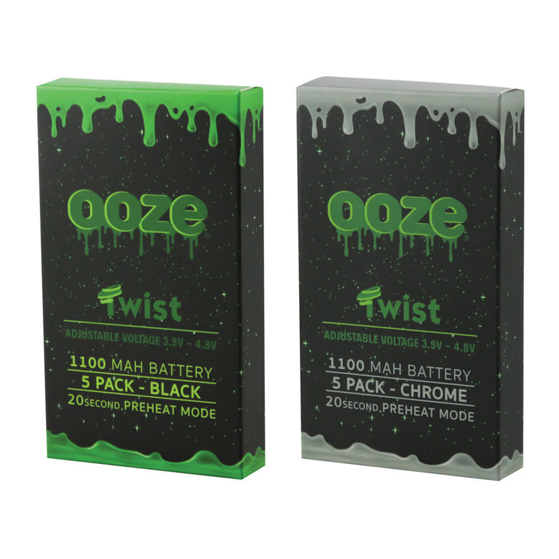 5PK - Ooze Adjustable Twist Batteries - 5" / 1100mAh - Cheapnotic