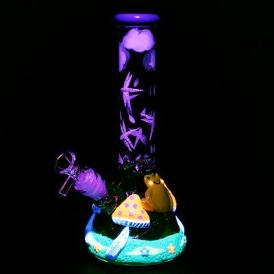 Froggy Friend Fun-guy Beaker Water Pipe | 10" | 14mm F - Cheapnotic