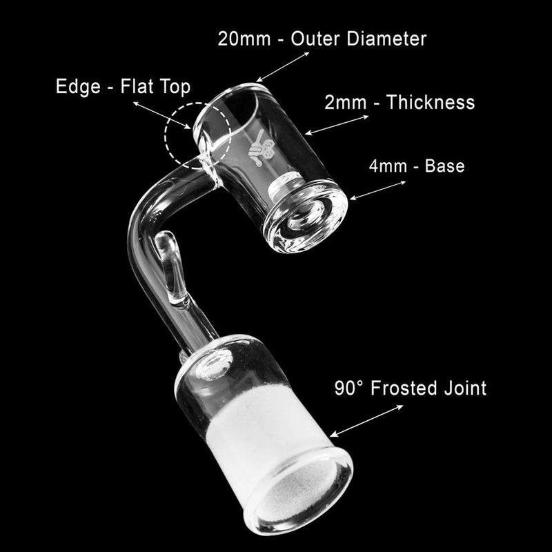 ENAIL CORE REACTOR QUARTZ BANGER - 90° DEGREE | YL