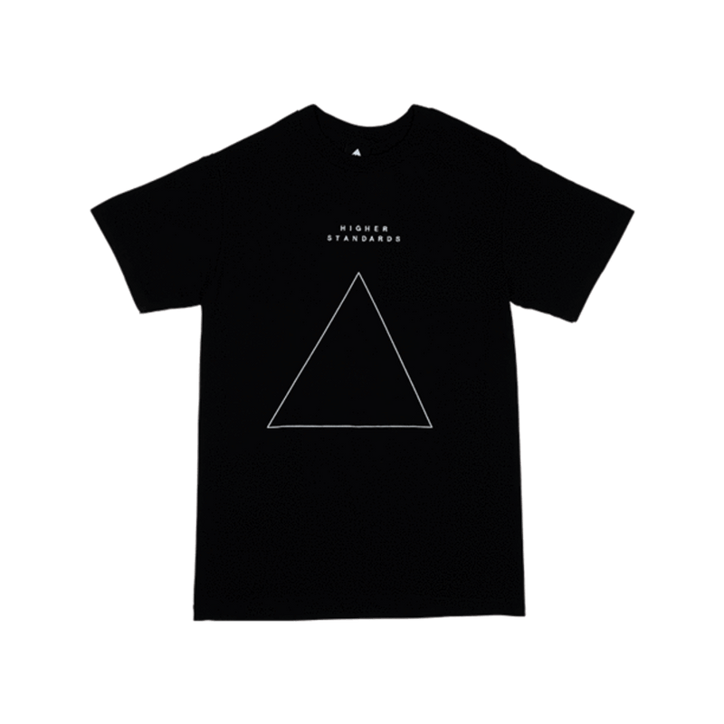 Higher Standards T-Shirt - Embroidered Triangle