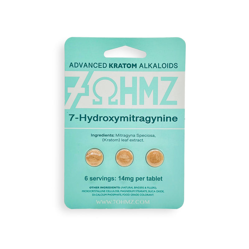 7ΩHMZ (7 Ohmz) Kratom Tablets - Pack of 3 Tablets