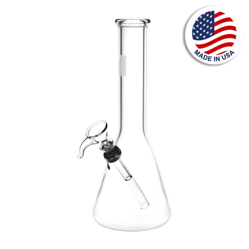 Phoenix Rising Pequeño Beaker Water Pipe - 9.25" / Clear