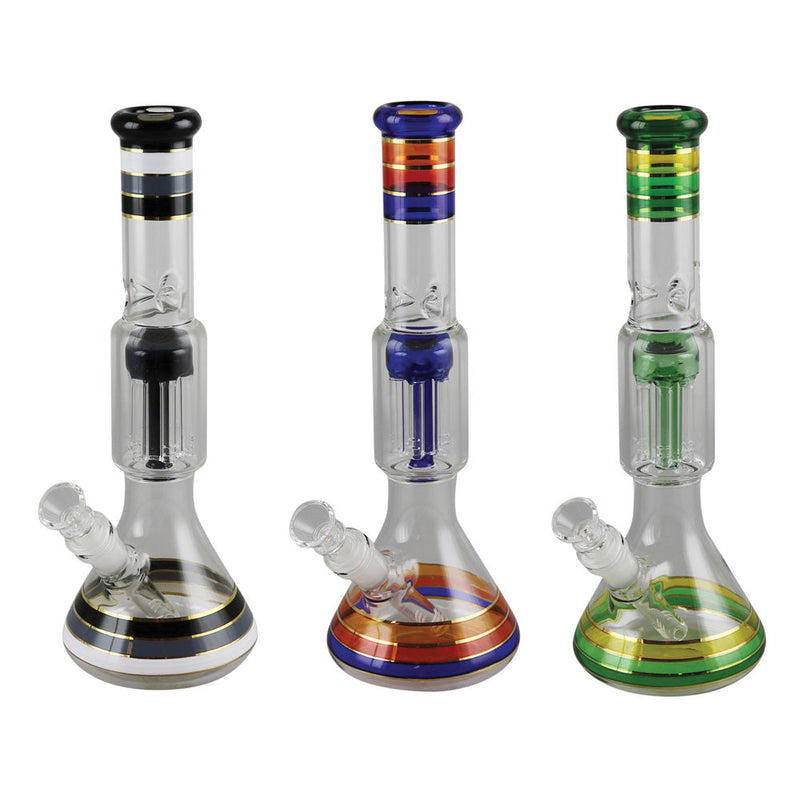 Back To Basics Beaker Water Pipe - 12" / 14mm F / Colors Vary - Cheapnotic