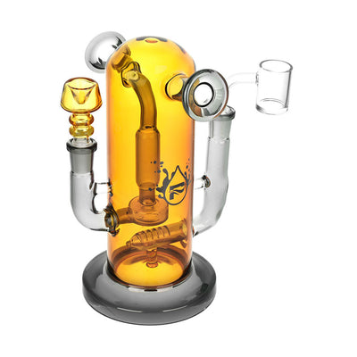 Pulsar Double Trouble Dry Pipe/Dab Rig | 8" | 14mm F - Cheapnotic