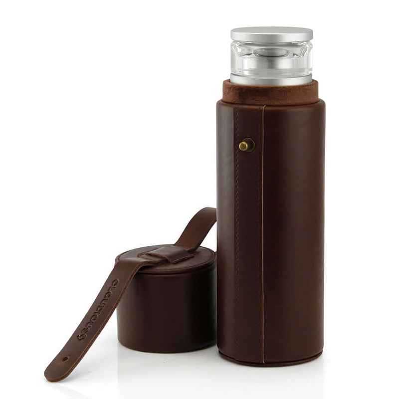 Hydrology9 Leather Carrying Case - Dark Brown